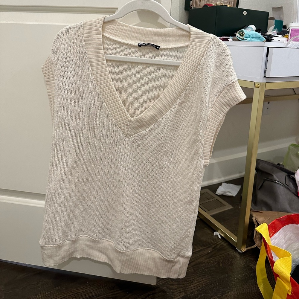 Zara knit short sleeve